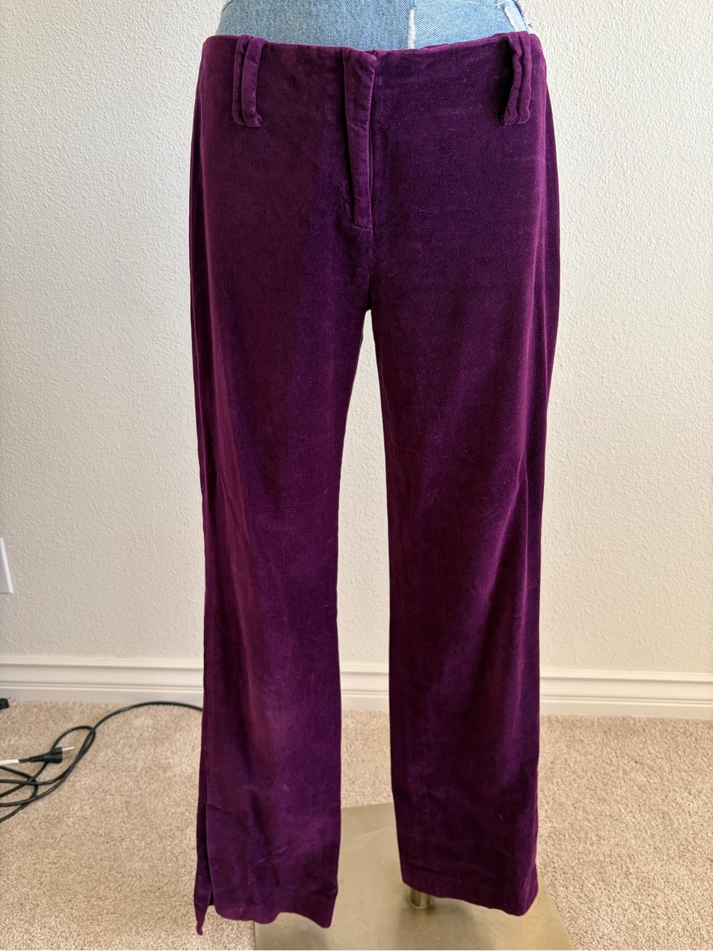 Velvet low rise flare Moda International Pants